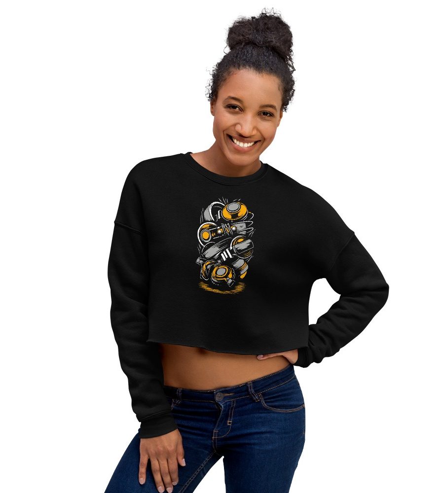 Headphone Stack: Crop Sweatshirt