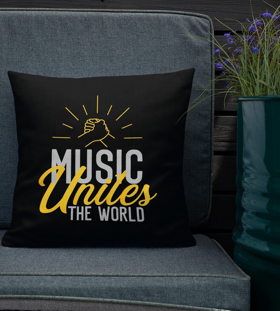 Music Unites The World: Premium Pillow