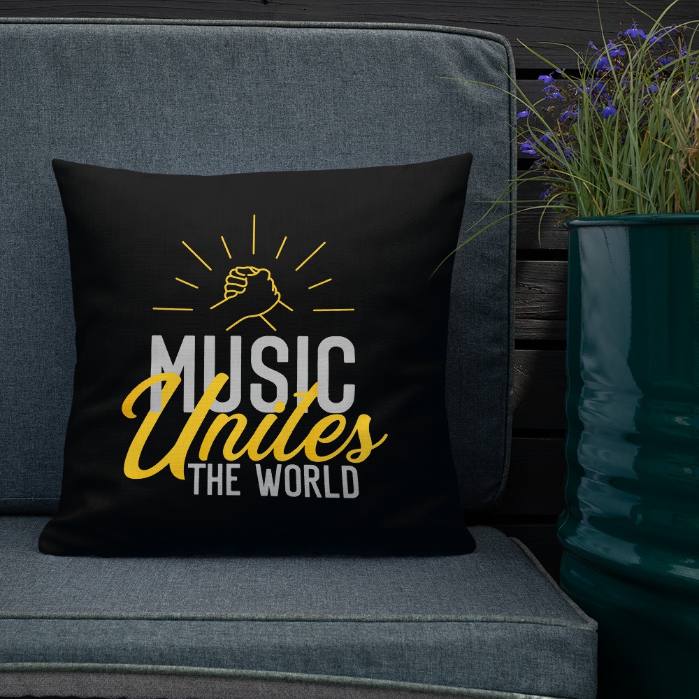 Music Unites The World: Premium Pillow