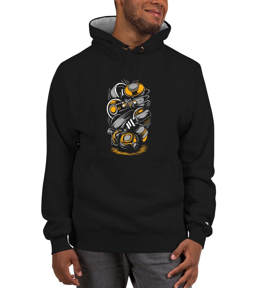 Headphone Stack: Champion Hoodie