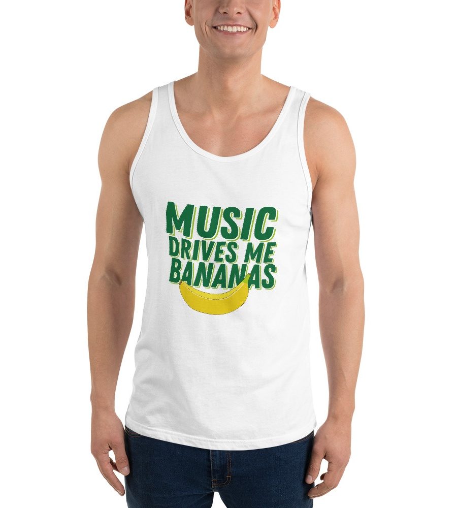 Music Drives Me Bananas: Unisex Tank Top