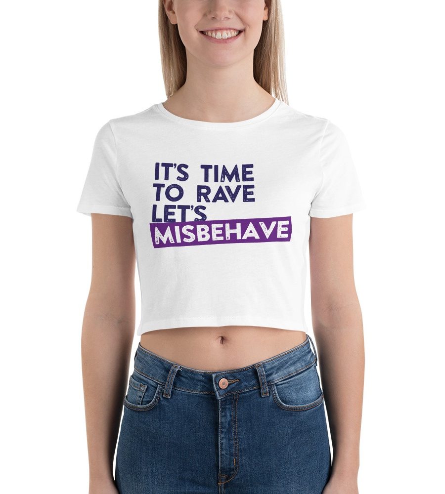 It's Time To Rave: Women’s Crop Tee
