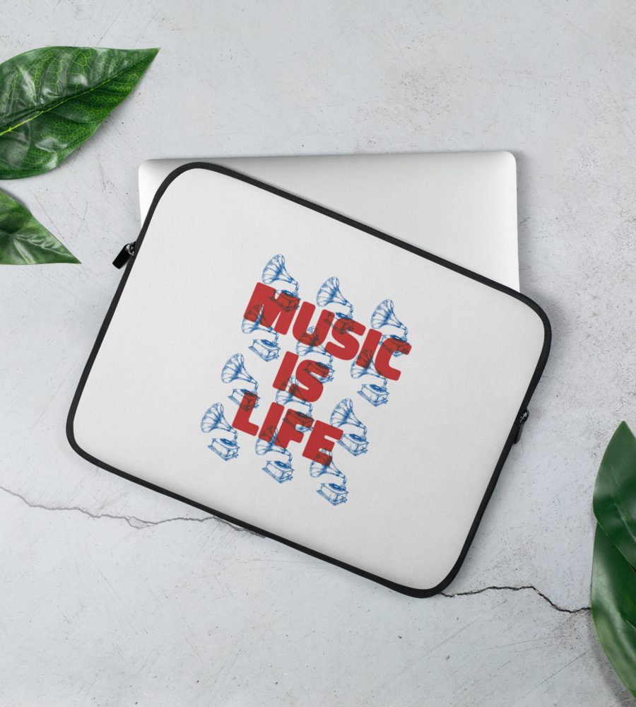 Music Is Life: Laptop Sleeve