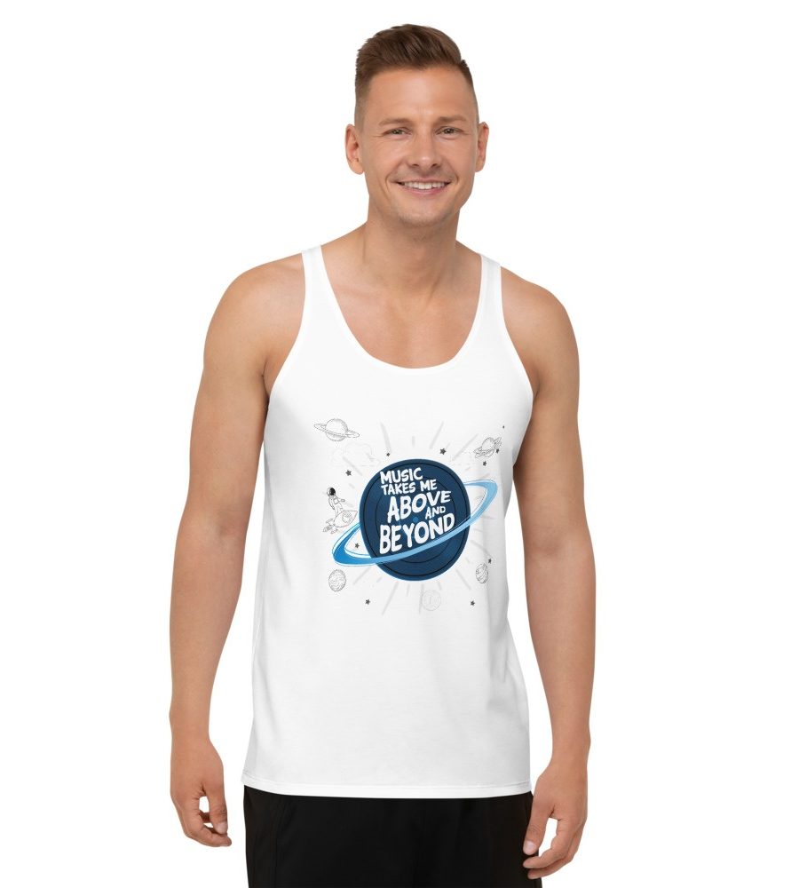 Music Takes Me Above And Beyond: Unisex Tank Top