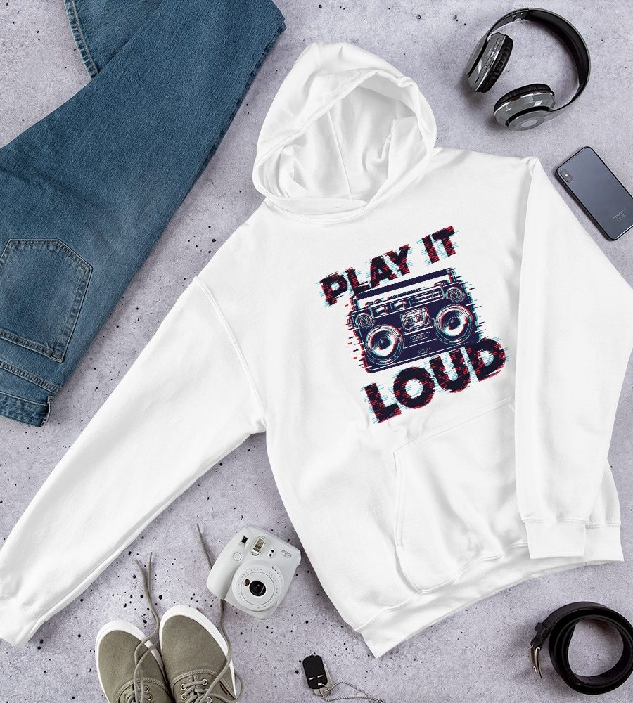 Play It Loud: Unisex Hoodie