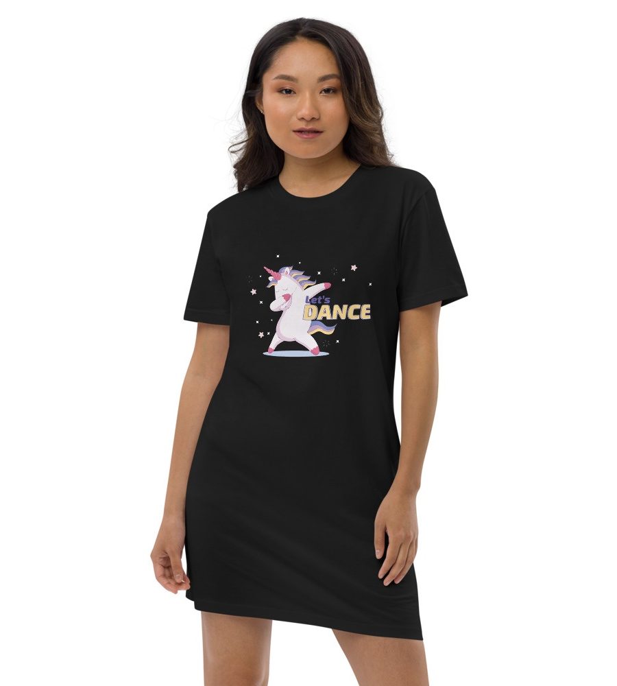 Unicorn Dance: Organic cotton t-shirt dress