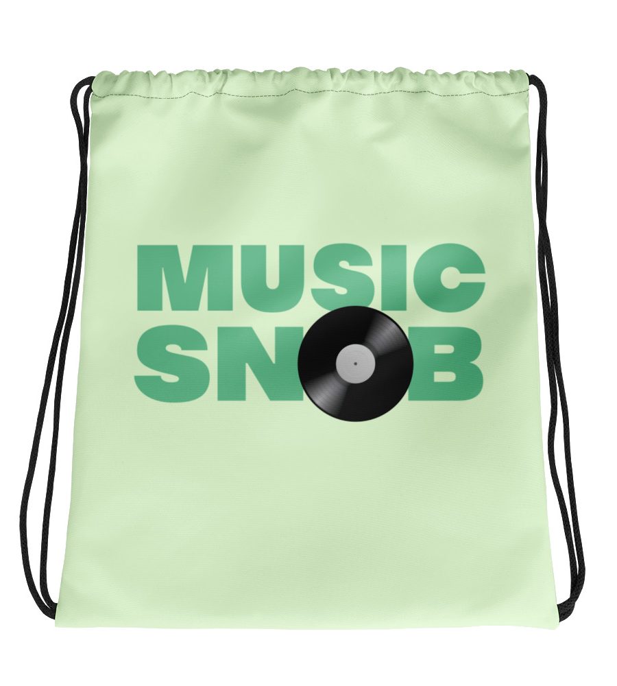 Music Snob: Drawstring bag