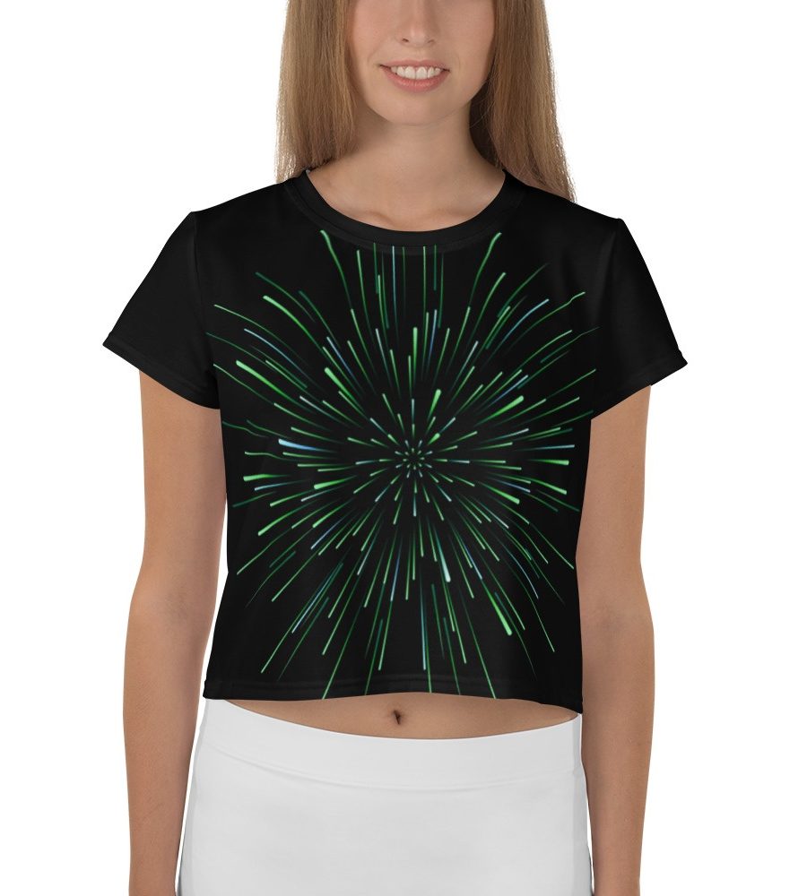 Abstract Light: Crop Tee