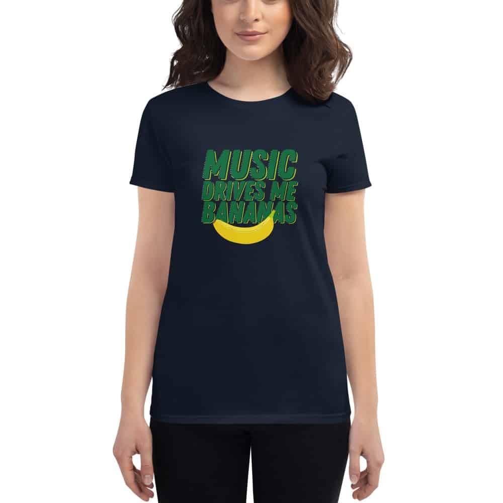 Music Drives Me Bananas: Women's short sleeve t-shirt