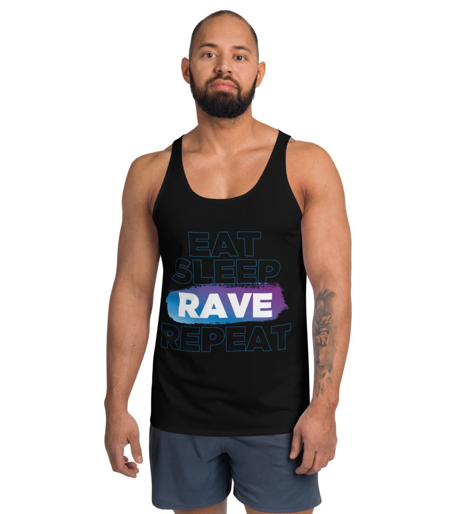 Eat Sleep Rave Repeat Unisex Tank Top