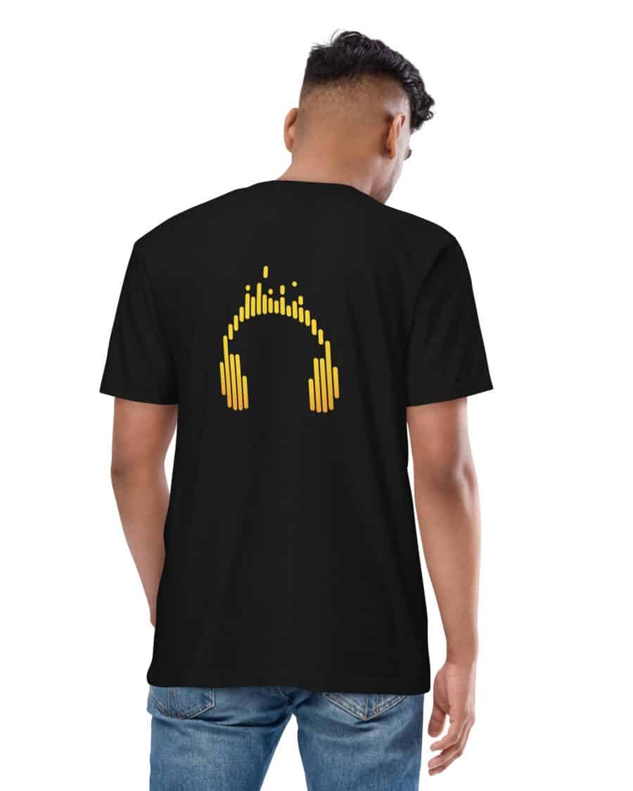 Flowing Headphones: Men’s premium heavyweight tee