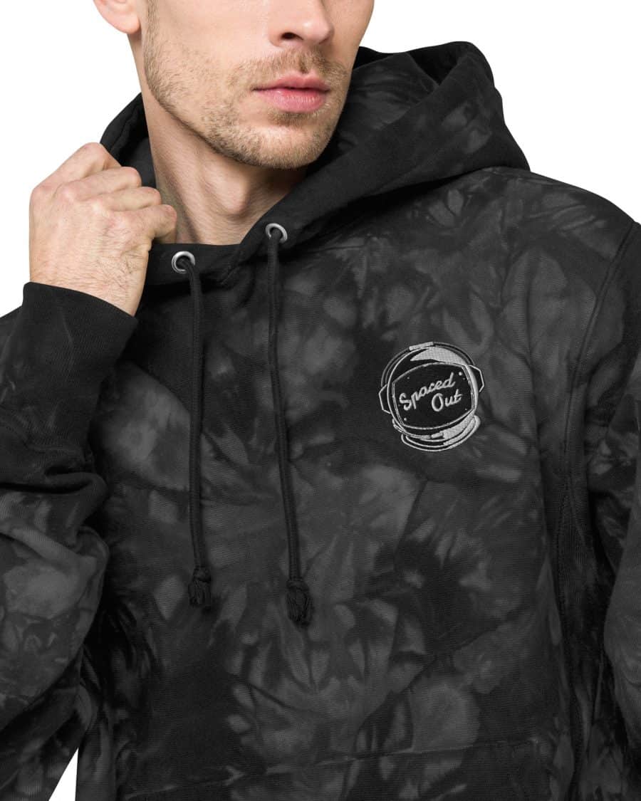 Spaced Out: Unisex Champion tie-dye hoodie