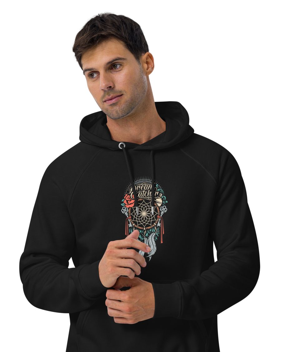 Dream Catcher: Unisex eco raglan hoodie
